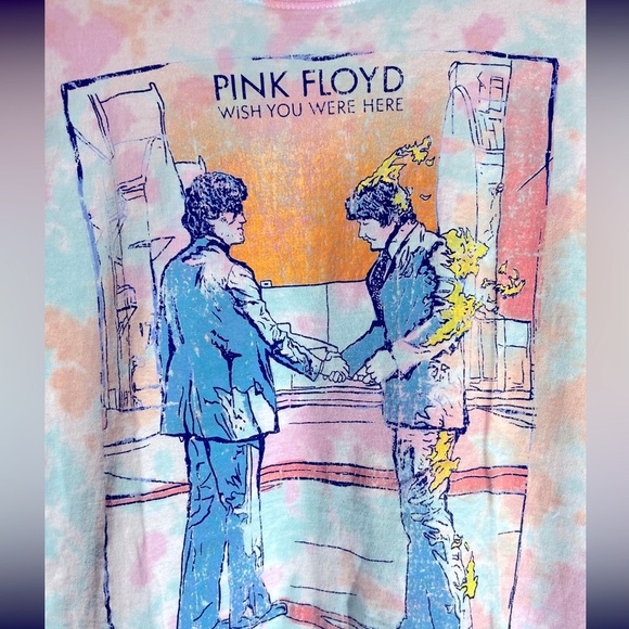 Urban Outfitters Pink Floyd vintage graphic shirt tie-dye S Wish You Were Here - Picture 1 of 5